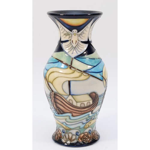 322 - Rachel Bishop for Moorcroft Pottery, 'Winds Of Change' the vase of baluster form with tube-lined dec... 