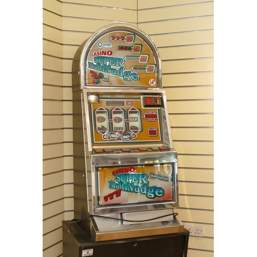 388 - Casino Super Nudge, a category C gaming machine, recently retired from service, 70 × 63 × 187 cm.
Li... 