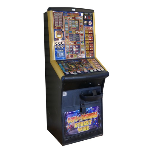 390 - Cops and Robbers, a category C gaming machine, recently retired from service, 70 × 65 × 180 cm.
Does... 