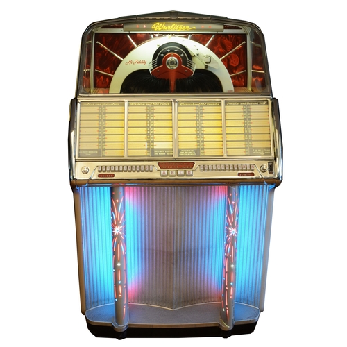 397 - A Wurlitzer Model 1800 Multi-Selector Phonograph jukebox, c.1955, serial no. 235199, with Cobra Radi... 