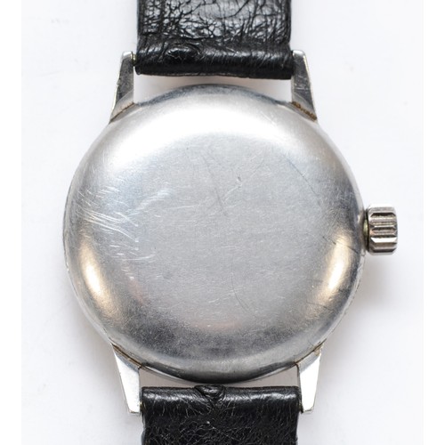 103 - Omega British Military WWII era stainless steel manual wind gentleman's wristwatch, c.1939, cal. 30T... 