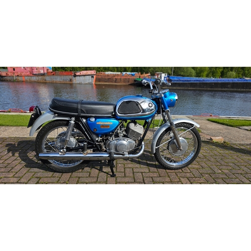 645 - 1967 Suzuki T20, Super Six, 247cc. Registration number WPX 219F. Frame number not found V5C states T... 