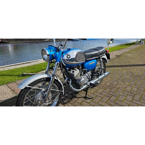 645 - 1967 Suzuki T20, Super Six, 247cc. Registration number WPX 219F. Frame number not found V5C states T... 