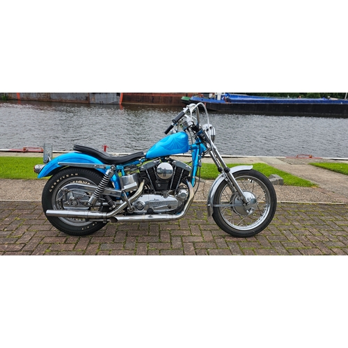 618 - 1957 Harley Davidson Sportster Custom, 883cc. Registration number 737 XVM (non transferrable). Frame... 