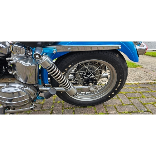 618 - 1957 Harley Davidson Sportster Custom, 883cc. Registration number 737 XVM (non transferrable). Frame... 