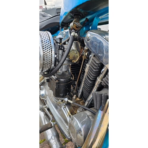 618 - 1957 Harley Davidson Sportster Custom, 883cc. Registration number 737 XVM (non transferrable). Frame... 