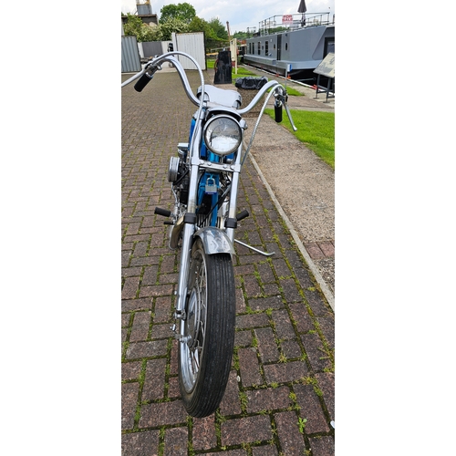 618 - 1957 Harley Davidson Sportster Custom, 883cc. Registration number 737 XVM (non transferrable). Frame... 