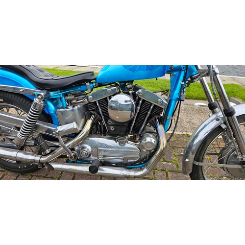 618 - 1957 Harley Davidson Sportster Custom, 883cc. Registration number 737 XVM (non transferrable). Frame... 