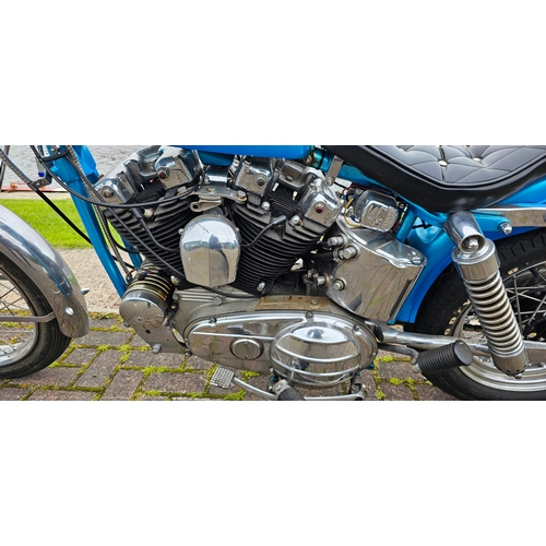 618 - 1957 Harley Davidson Sportster Custom, 883cc. Registration number 737 XVM (non transferrable). Frame... 