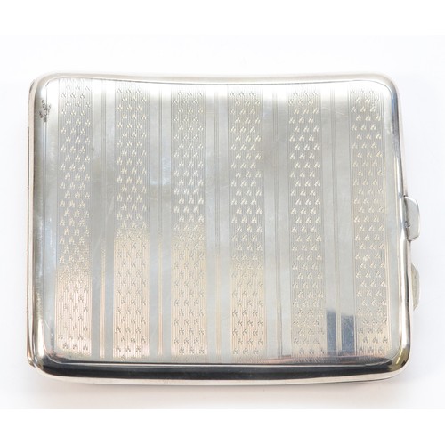 5 - Two arched silver cigarette cases, 180gm