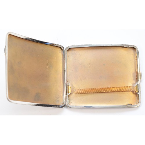 5 - Two arched silver cigarette cases, 180gm