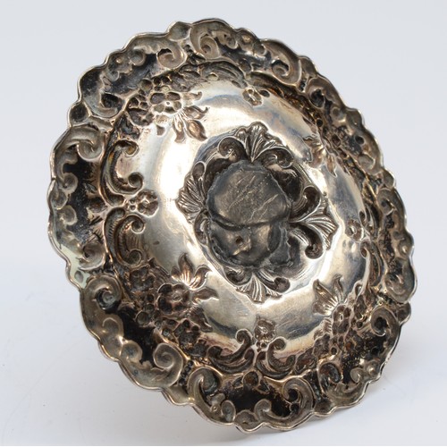 29 - An Edwardian silver ring tree, Birmingham 1903, diameter 10.5cm, 46gm