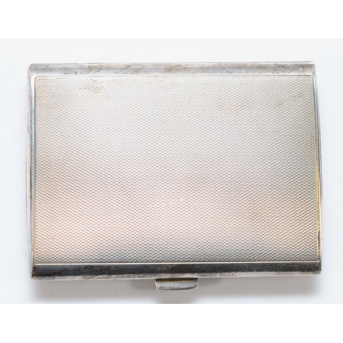 70 - A silver cigarette case, Birmingham 1937, 8 x 6cm, 65gm