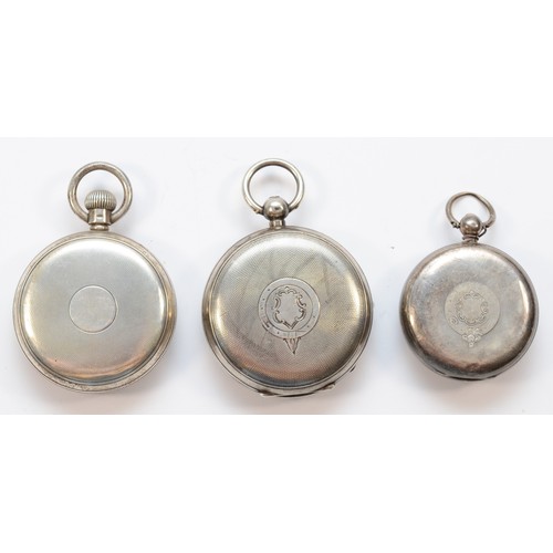 117 - Waltham, a silver key wind pocket watch, Birmingham 1898, 55mm, a Waltham silver keyless wind pocket... 