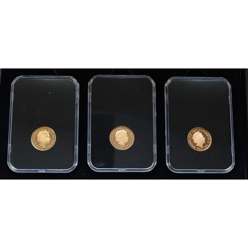 197 - Queen Elizabeth II, the Sapphire Coronation Anniversary Collection, three full Proof sovereigns, 200... 