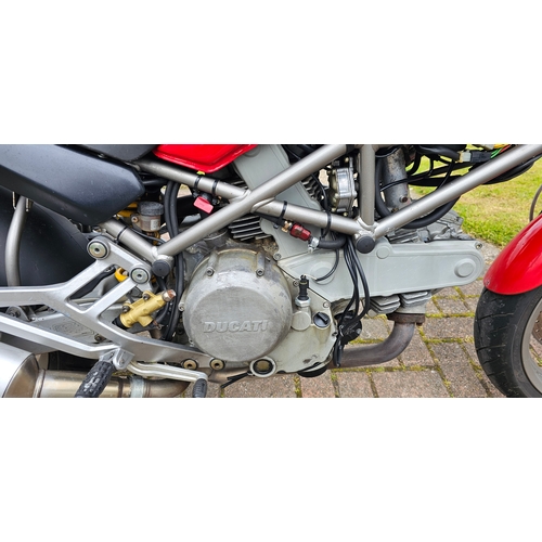 608 - 2001 Ducati Monster 400. Registration number X506 SCY. Frame number ZDMM300AA1B 022141. Engine numbe... 