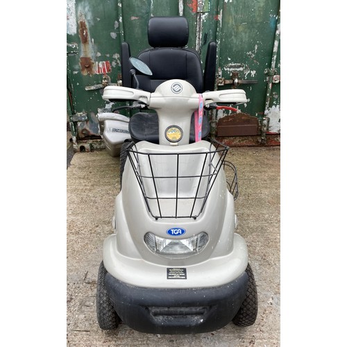 43 - A TGA mobility scooter 'Breeze IV', model 1101000, with key and charger. (untested)