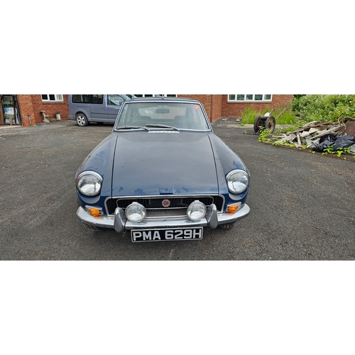 476 - 1970 MG BGT, 1798cc. Registration number PMA 629H. Chassis number GHD5 196059 G. Engine number 18GG-... 