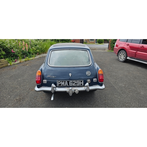 476 - 1970 MG BGT, 1798cc. Registration number PMA 629H. Chassis number GHD5 196059 G. Engine number 18GG-... 