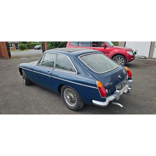 476 - 1970 MG BGT, 1798cc. Registration number PMA 629H. Chassis number GHD5 196059 G. Engine number 18GG-... 