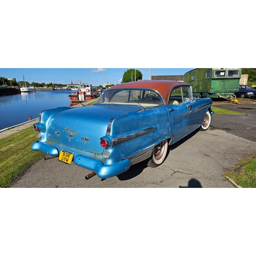 467 - 1956 Pontiac Star Chief, 5,200cc. Registration number 838 UYW (non transferrable). Chassis number L8... 