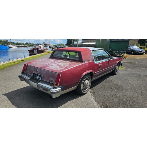 468 - 1980 Cadillac Eldorado Biarritz, coupe, 5.7lt diesel. Registration number ETH 771V. Chassis number 6... 