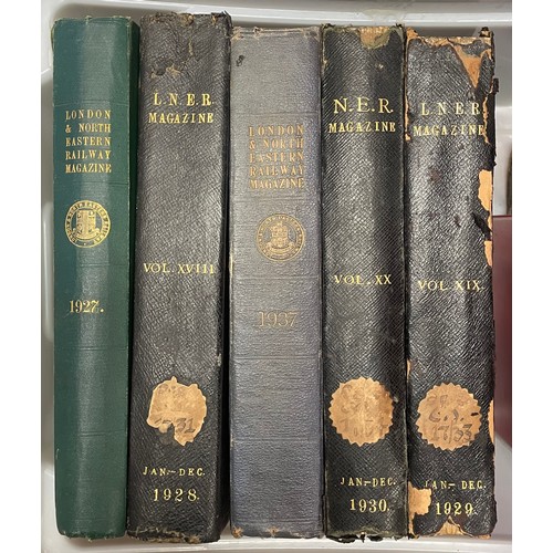 1 - A collection of railway related hardback books, together with an early 20th century locomotive route... 