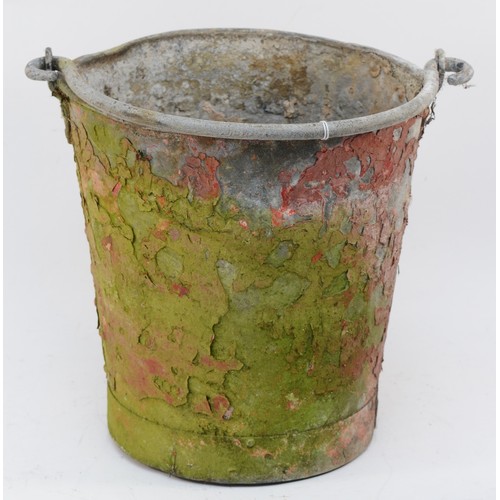 28 - A painted galvanised steel LNER fire bucket