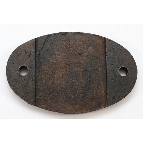 45 - Cast iron shed plate, 52A Gateshead