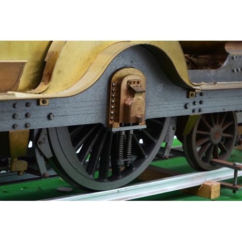 26 - A 5in gauge live steam model of the Midland Railway 115 Class 4-2-2 Johnson 'Spinner' locomotive, un... 