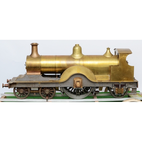 26 - A 5in gauge live steam model of the Midland Railway 115 Class 4-2-2 Johnson 'Spinner' locomotive, un... 