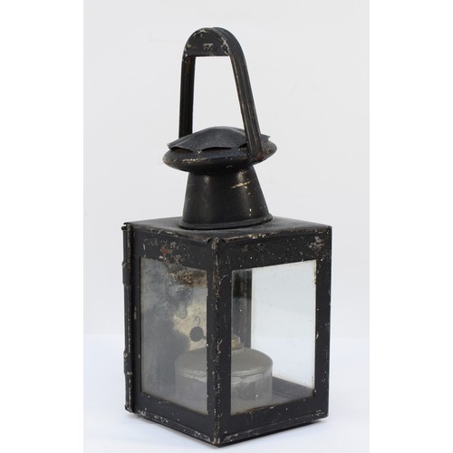 57 - A pair of reproduction G.W.R railway carriage lamps, together with B.R (M) railway lamp and a unmark... 