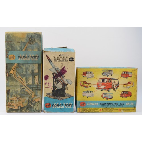 Corgi Toys; 1108 'Bloodhound' Guided Missiles with launching ramps