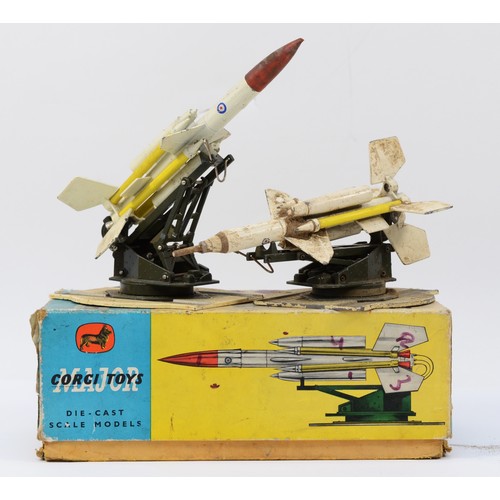 Corgi Toys; 1108 'Bloodhound' Guided Missiles with launching ramps