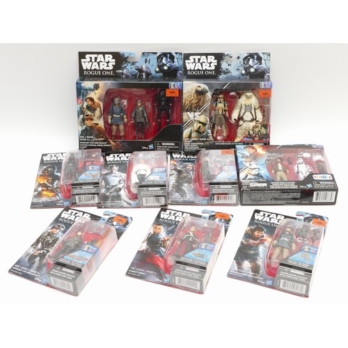 Star Wars; A collection of nine Hasbro 'Rogue One' action figures