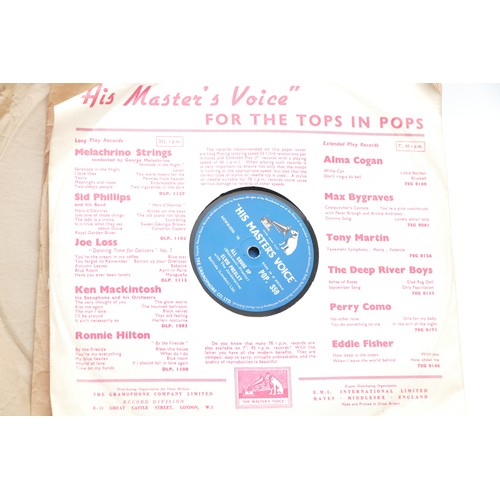 210 - A collection of forty one 1950's 78RPM records to include 5 x Elvis, all shook up, jailhouse rock, l... 