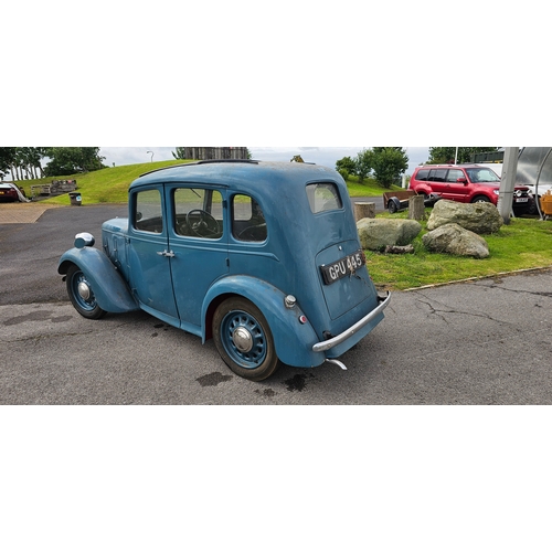 463 - 1938 Austin Big Seven, six light 900cc. Registration number GPU 445 (see text), Body number RV 8946.... 