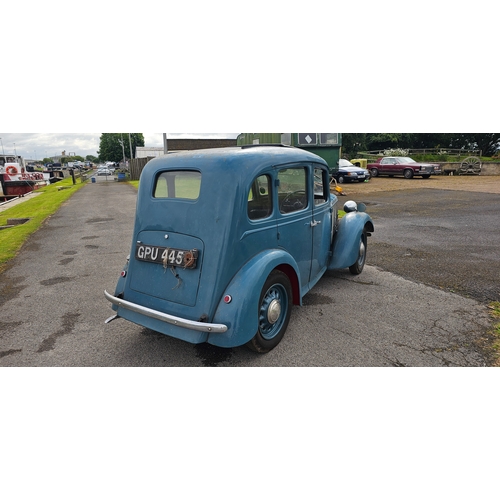 463 - 1938 Austin Big Seven, six light 900cc. Registration number GPU 445 (see text), Body number RV 8946.... 