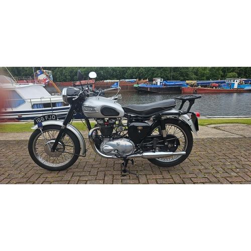 621 - 1959 Triumph Trophy T110, 650cc. Registration number 166 FJO. Frame number 027549. Engine number T11... 