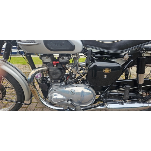 621 - 1959 Triumph Trophy T110, 650cc. Registration number 166 FJO. Frame number 027549. Engine number T11... 