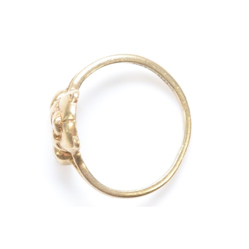 2 - A 9ct gold bear ring by Forever Friends, C, 1.1g