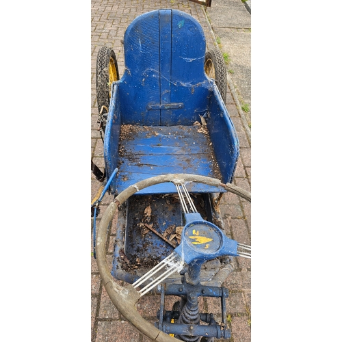 550 - An invalid carriage, by Caraboat Sales of Driffield, with Villiers engine, hand crank and gears, no ... 