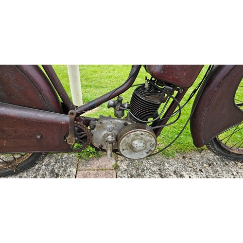 552 - c.1947 New Hudson 98cc Autocycle, project. Registration number RBE 548 not recorded with DVLA (see t... 