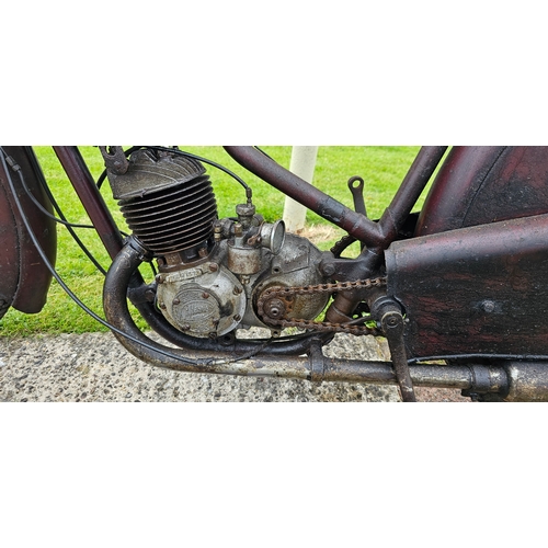 552 - c.1947 New Hudson 98cc Autocycle, project. Registration number RBE 548 not recorded with DVLA (see t... 