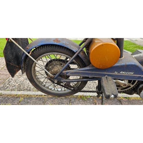 553 - c.1967 Raleigh Wisp, 49cc. Registration number not recorded with DVLA. Frame number not found. Engin... 