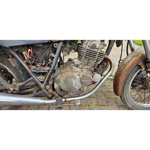 598 - 1991 Suzuki GN250. Registration number H650 YVO. Frame number not readable. Engine number not found.... 