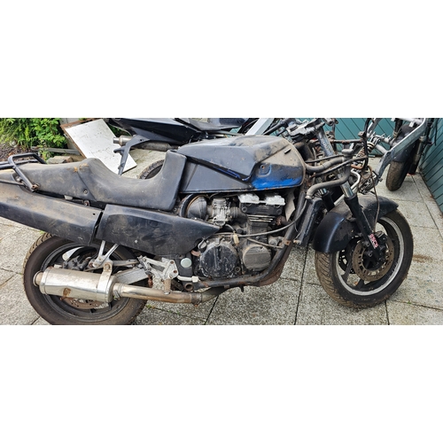 597 - Two project bikes and a frame, no paperwork, to be sold as spares only