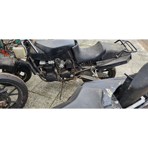 597 - Two project bikes and a frame, no paperwork, to be sold as spares only