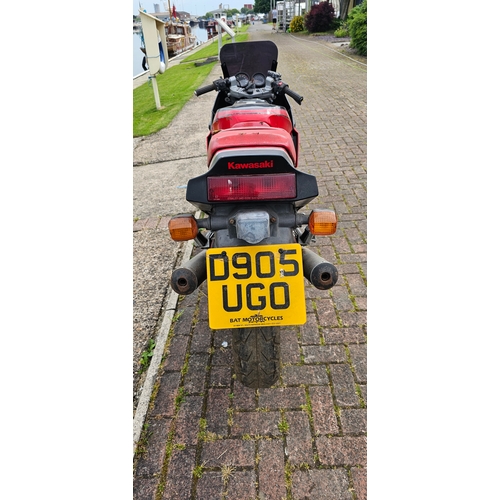 615 - 1986 Kawasaki GPZ 400. Registration number D905 UGO. Frame number not found. Engine number not found... 