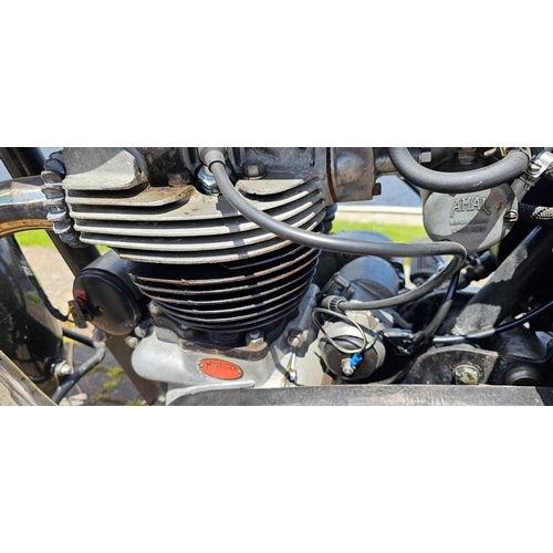 627 - 1954 Norton Model 7 Dominator 88, 497cc. Registration number XAS 263 (non transferrable). Frame numb... 